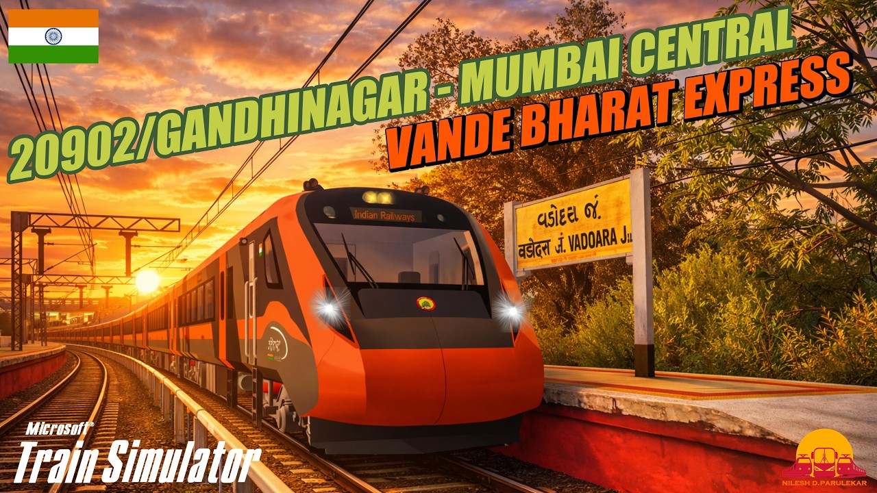❤️ 20902 Vande Bharat Express 🚦Accelerating From SURAT #vandebharatexpress #msts  #indianrailways