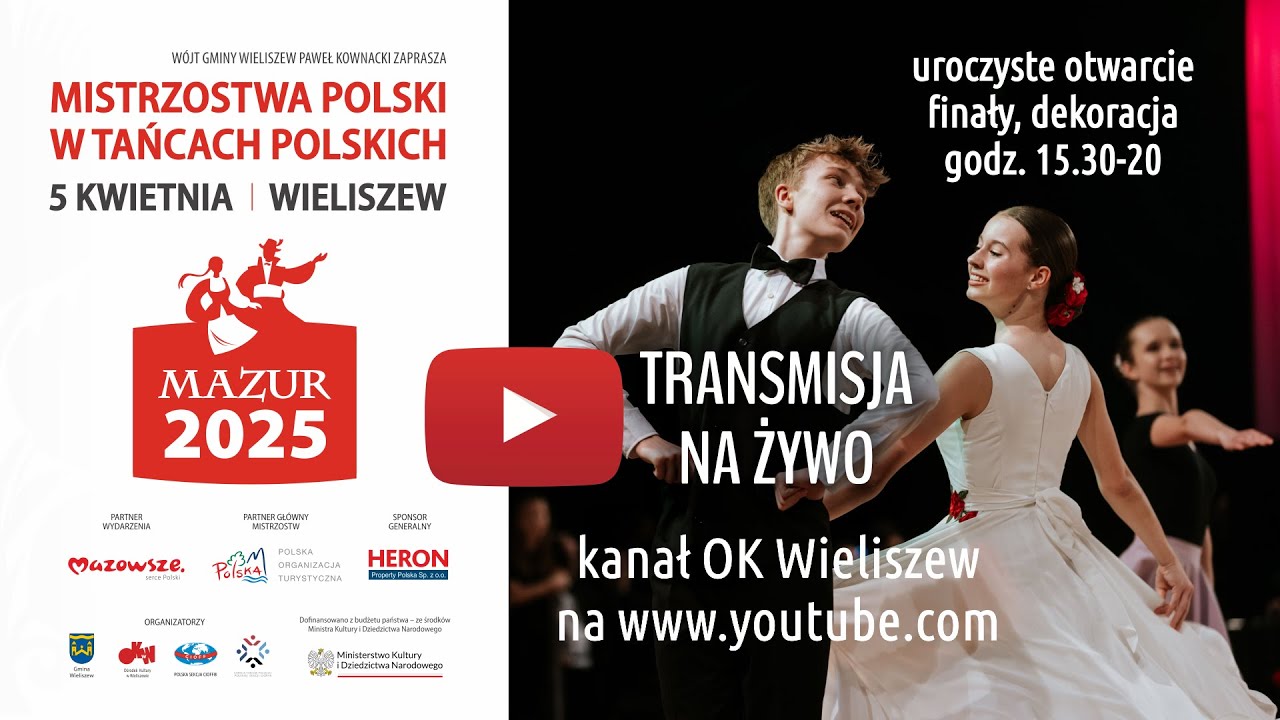 XXIV Mistrzostwa Polski w Tańcach Polskich PS CIOFF® WIELISZEW 2025 – finały