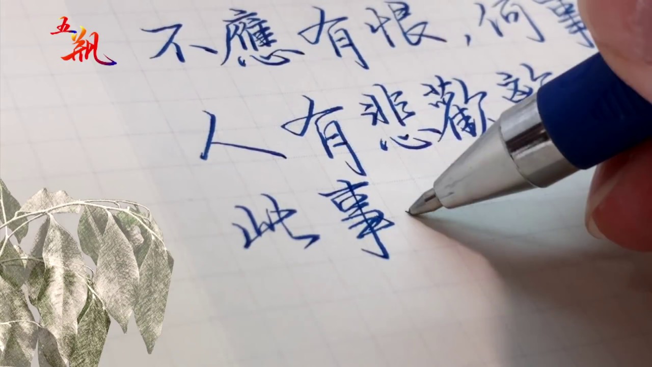 【五瓶Wuping】 用筆舞一首～但願人長久（蘇軾 水調歌頭）