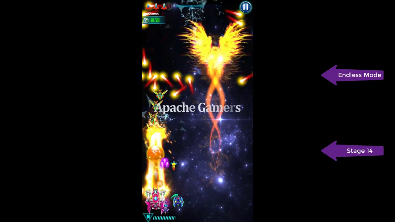 [New Booster] How To Play Galaxy Attack: Alien Shooter I Endless Mode I Stage 14