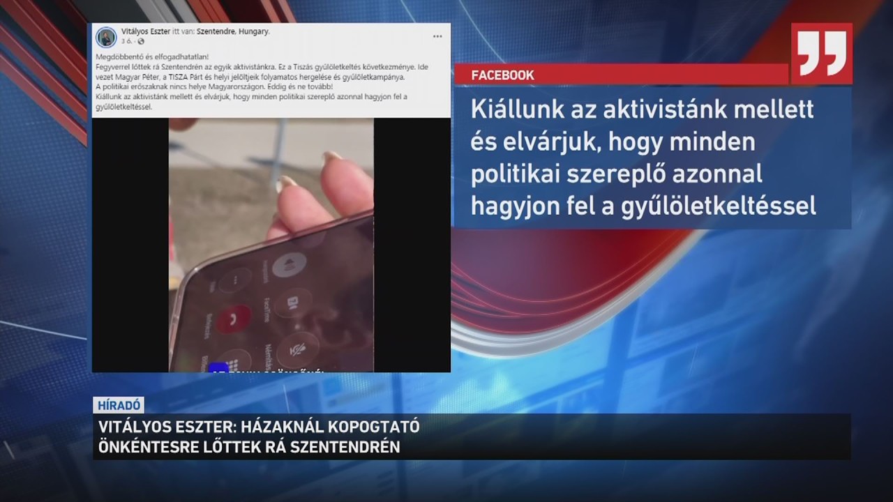 Rálőttek egy házaknál kopogtató fideszes önkéntesre Szentendrén