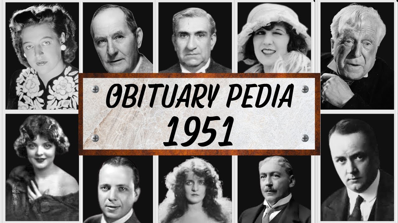Знаменитости Голливуда, которых мы потеряли в 1951 году — Некролог 1951 года — Эпизод 1