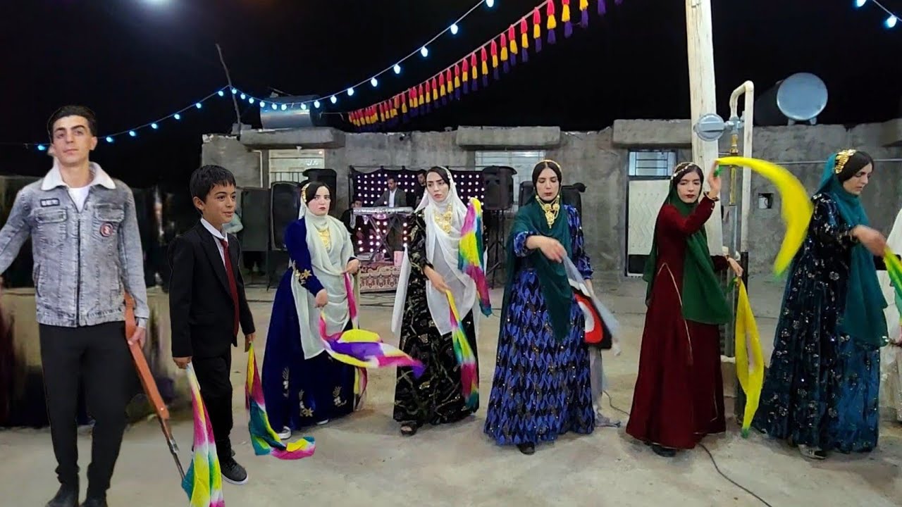 A wedding celebration in the middle of war. Family happiness. 
