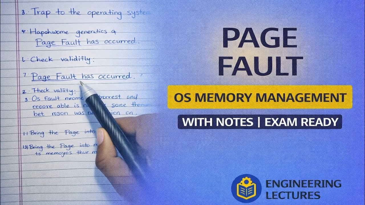 Page Fault Handling in Operating System | Demand Paging | Easy Notes
