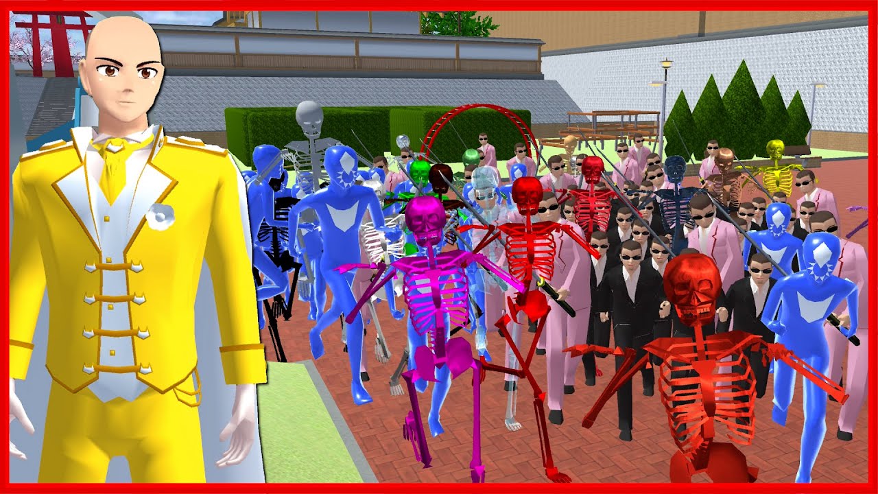 Saitama vs Monsters - One Punch Man || SAKURA School Simulator