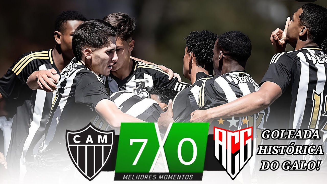Atlético-MG 7 x 0 Atlético-GO | Gols e Melhores Momentos | Brasileirão Sub-17