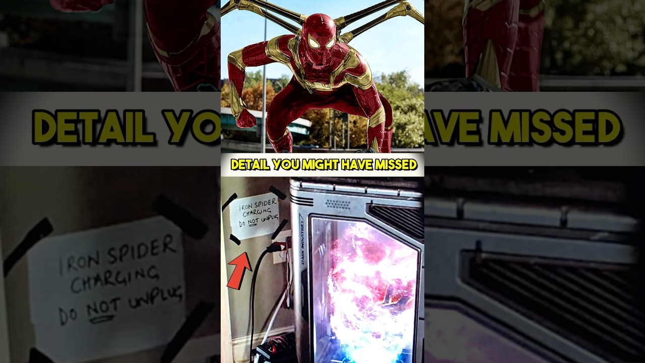 Did you notice this detail in Spiderman Far From Home | Iron Spider suit charging | #ironspider