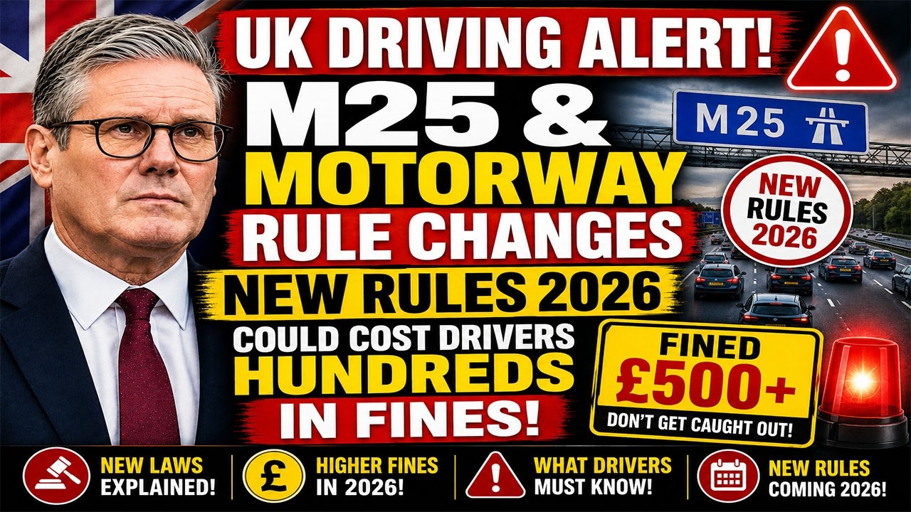 🚨 UK Drivers Beware New M25 & Motorway Rules Could Leave You Facing Hundreds in Fines