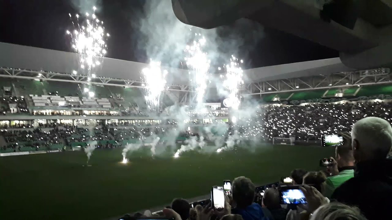 Incroyable animation pour les 90ans du stade Geoffroy Guichard a Geoffroy Guichard(ASSE) (ASSE-FCGB)