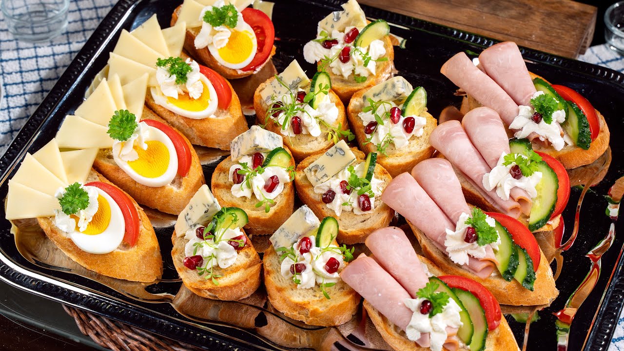 Как сделать простые, вкусные и быстрые бутерброды - рецепты канапе, идеи еды для праздничного стола
