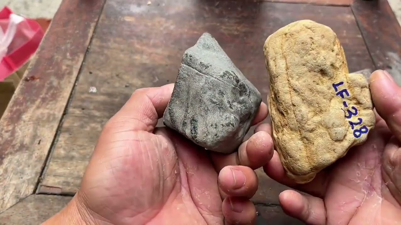 7份粉丝寄的翡翠料子，看看都是啥吧#翡翠