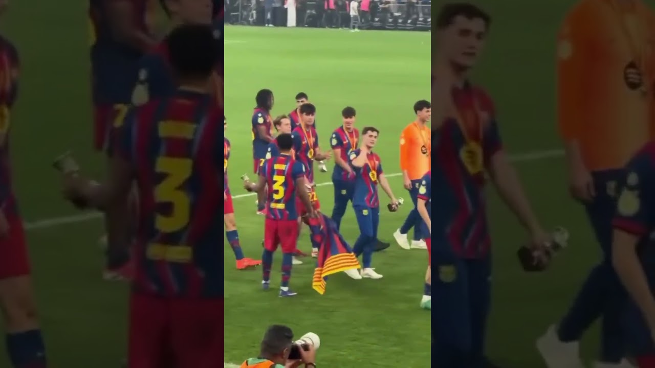 well done 👏 guys Barcelona super cup  حان وقت العودة للمنزل بالسوبر الإسباني برش