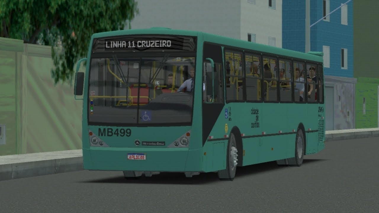 🔴 [Proton Bus] Caio Millennium 2 MB O500M padrão Auto Viação Mercês MB499 mapa Bousão linha 11 ida