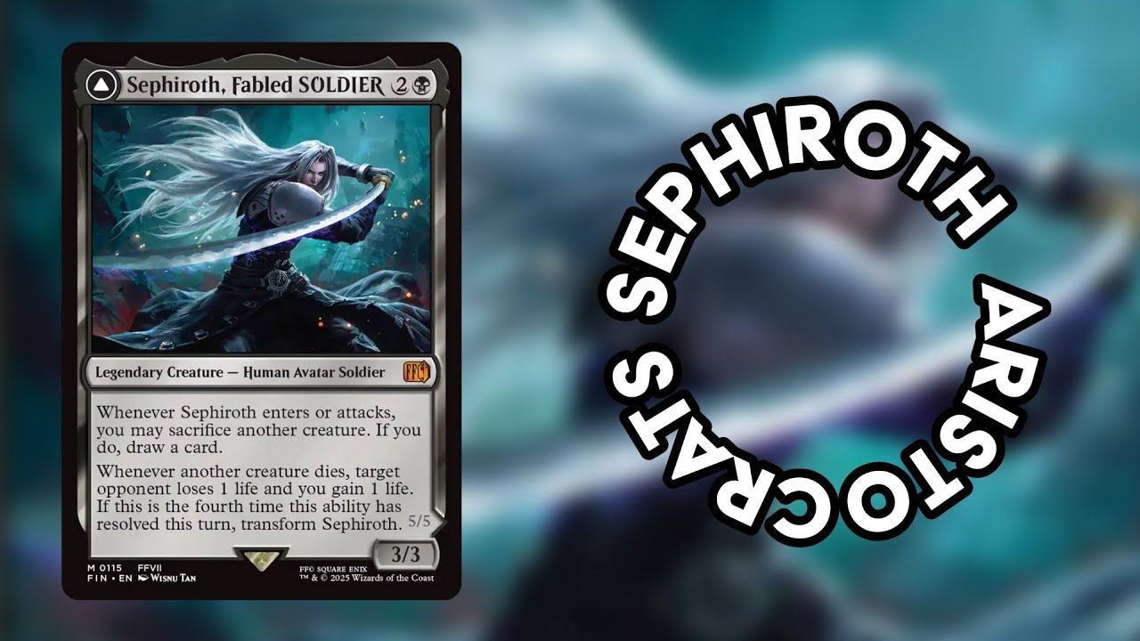 🔥 SEPHIROTH GOES ROGUE! Mono-Black Aristocrats Deck That DRAINS the Table! 💀⚔️ #mtg #edh #sephiroth