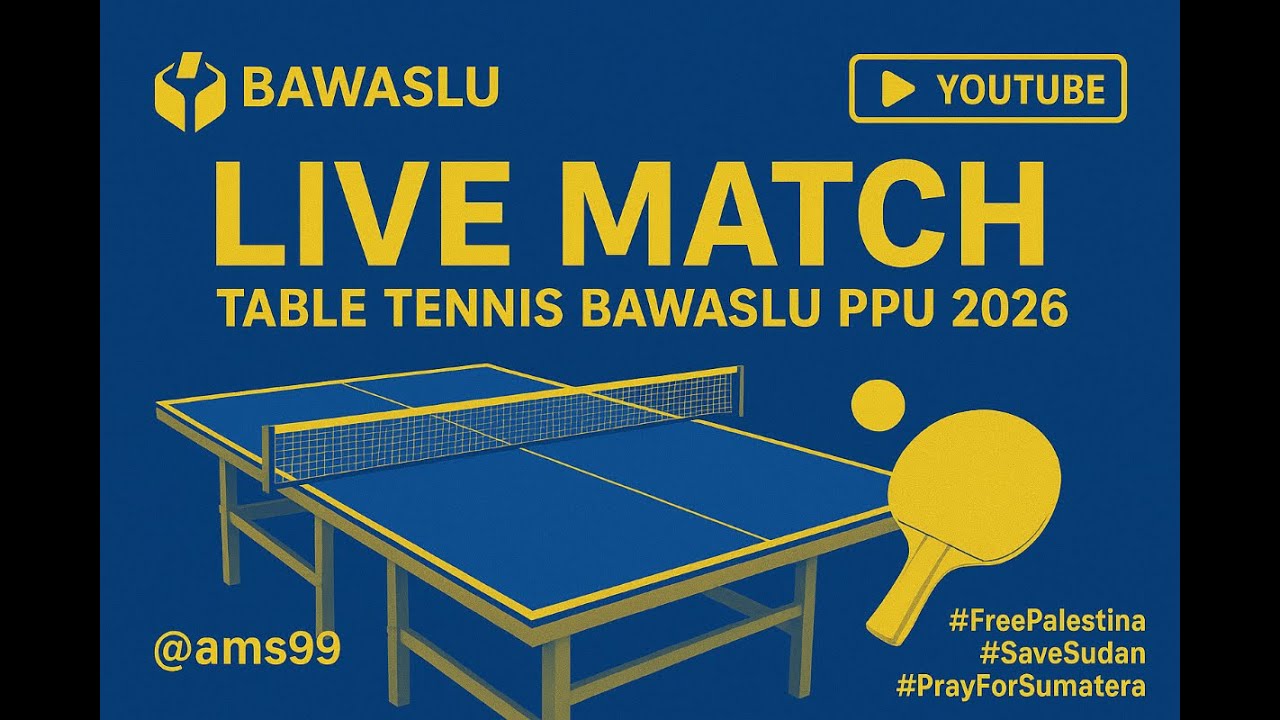 LIVE TABLE TENNIS BAWASLU PPU 8 JANUARI 2026 (PART-2) #tabletennis #pingpong #tenismeja #wtt #ittf