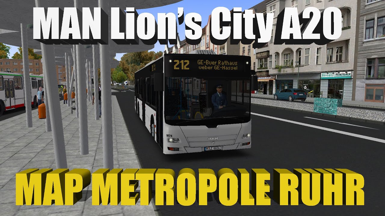 OMSI 2 + BUS COMPANY SIMULATOR | Map Metropole Ruhr | Line 212 | Bus MAN Lion's City A20