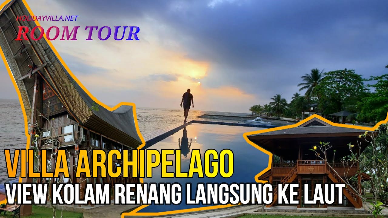 Villa Archipelago - Villa Di Pantai Carita Dengan View Kolam Renang Langsung Menghadap Ke Laut Lepas