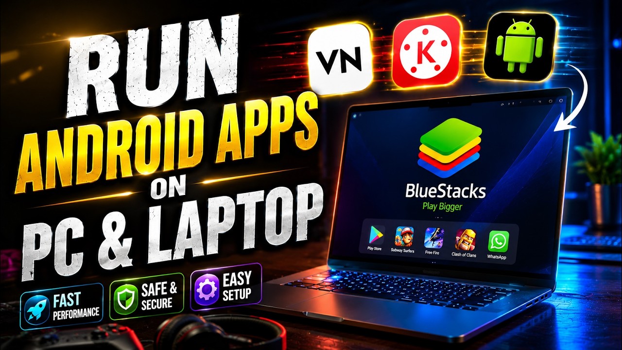 Run Android Apps on PC & Laptop | BlueStacks Complete Setup Guide 2026 | Android App on Windows