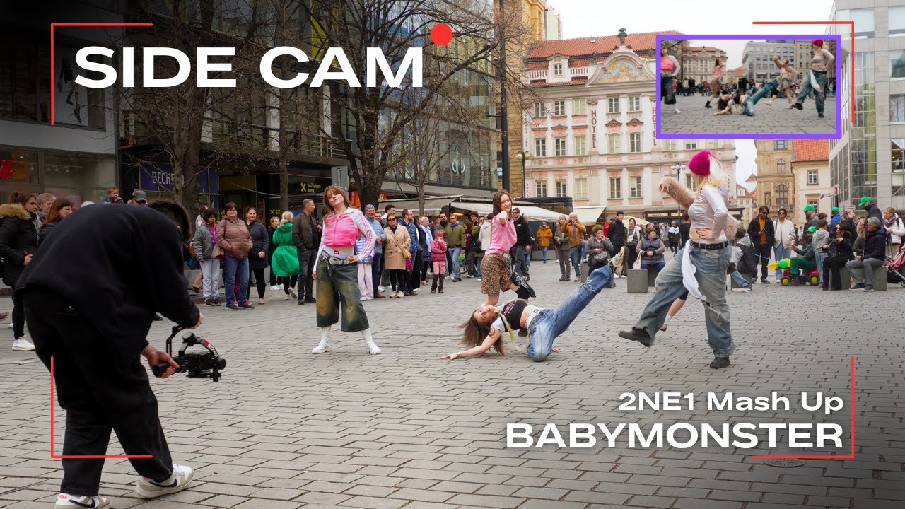 [KPOP IN PUBLIC PRAGUE | SIDE CAM | ONE TAKE] BABYMONSTER - 2NE1 Mash Up REMIX dance cover by MOANTE