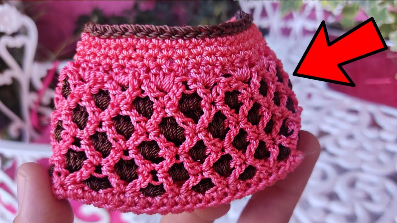 Cómo tejer monedero a CROCHET 2 Colores.