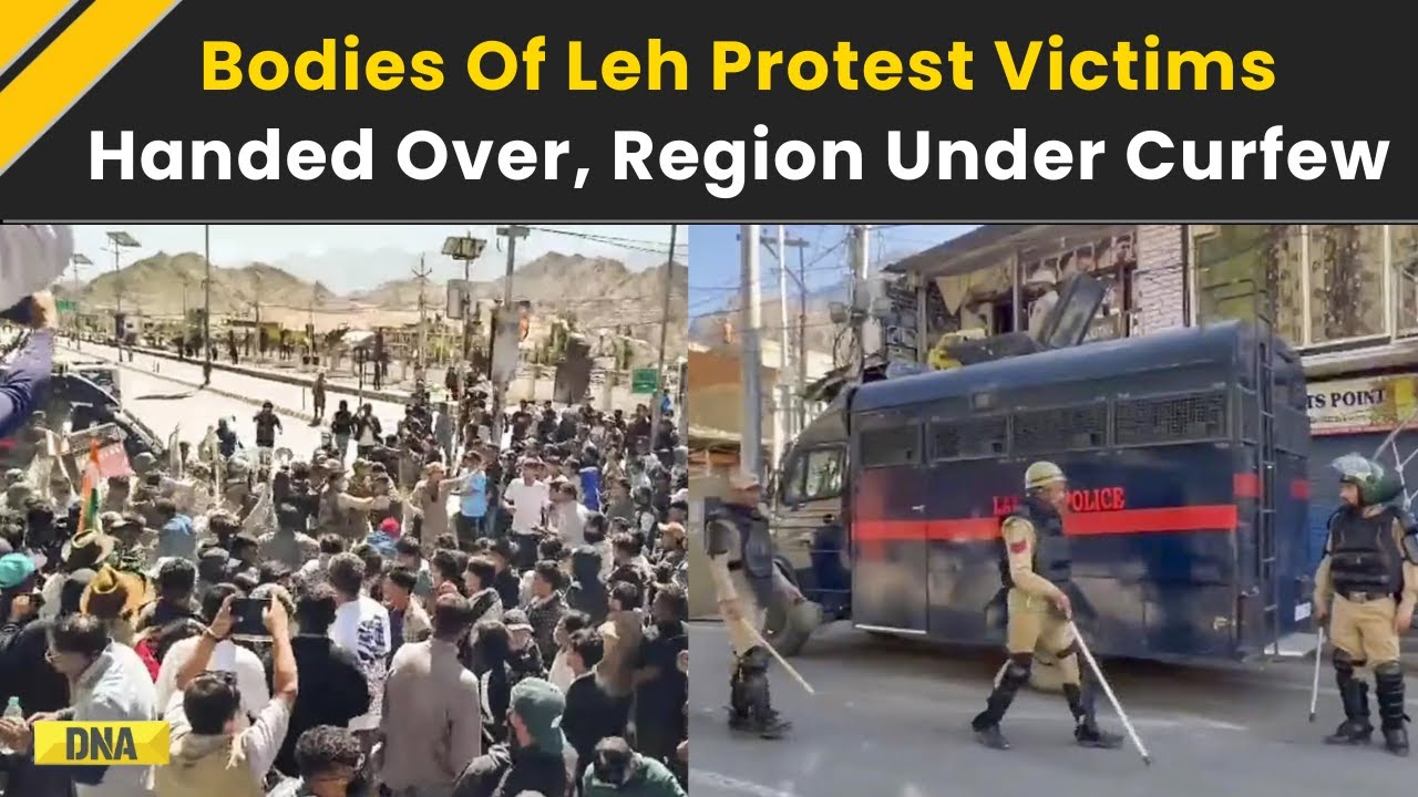 Ladakh News: Bodies Of Four Martyrs Handed Over In Leh After Violent Protests | Leh Protest