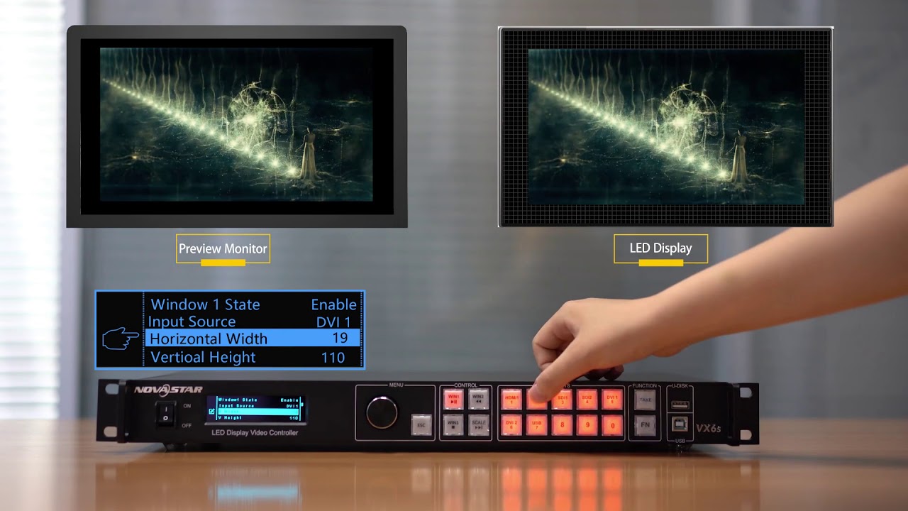 Novastar VX6S | 01、Quickly Open Windows and Switch Sources