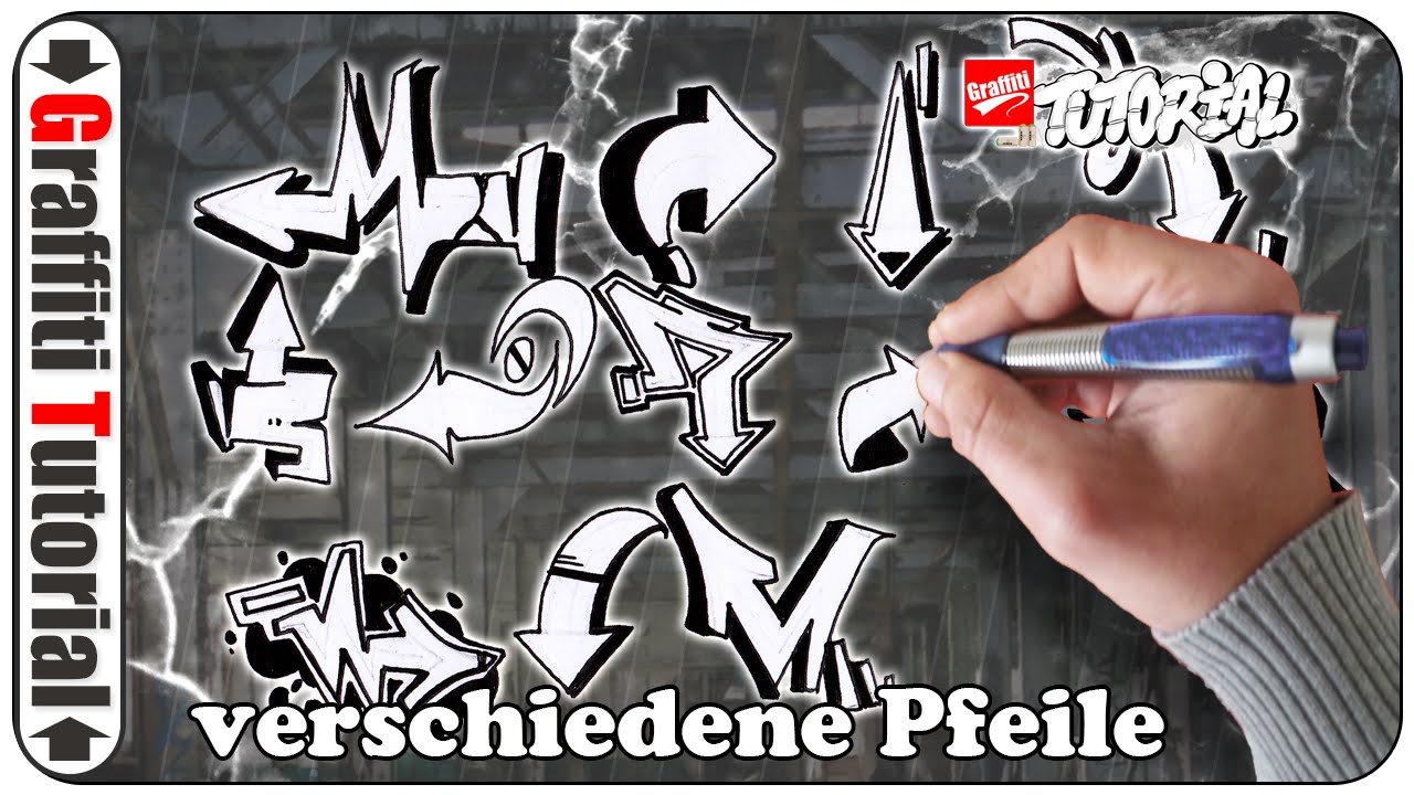 Graffiti Tutorial - Unterschiedliche Pfeil Varianten