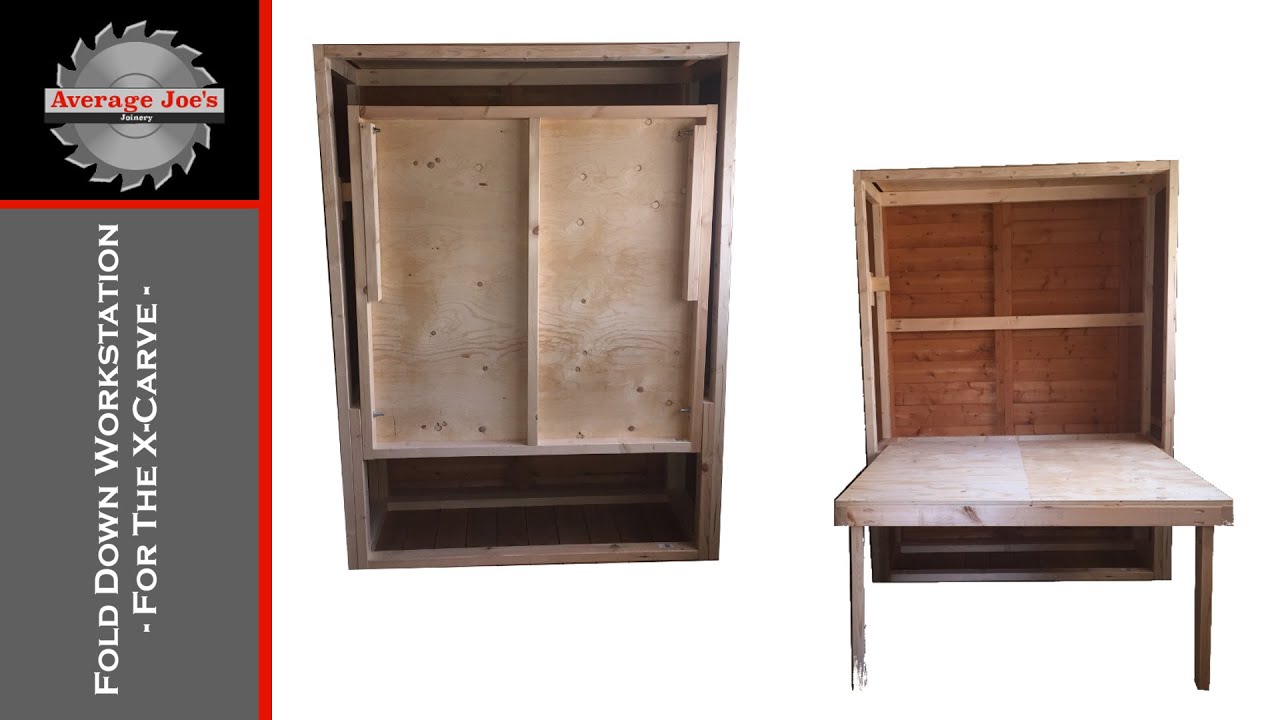 Space Saving Fold Down Workstation - For The X-Carve -