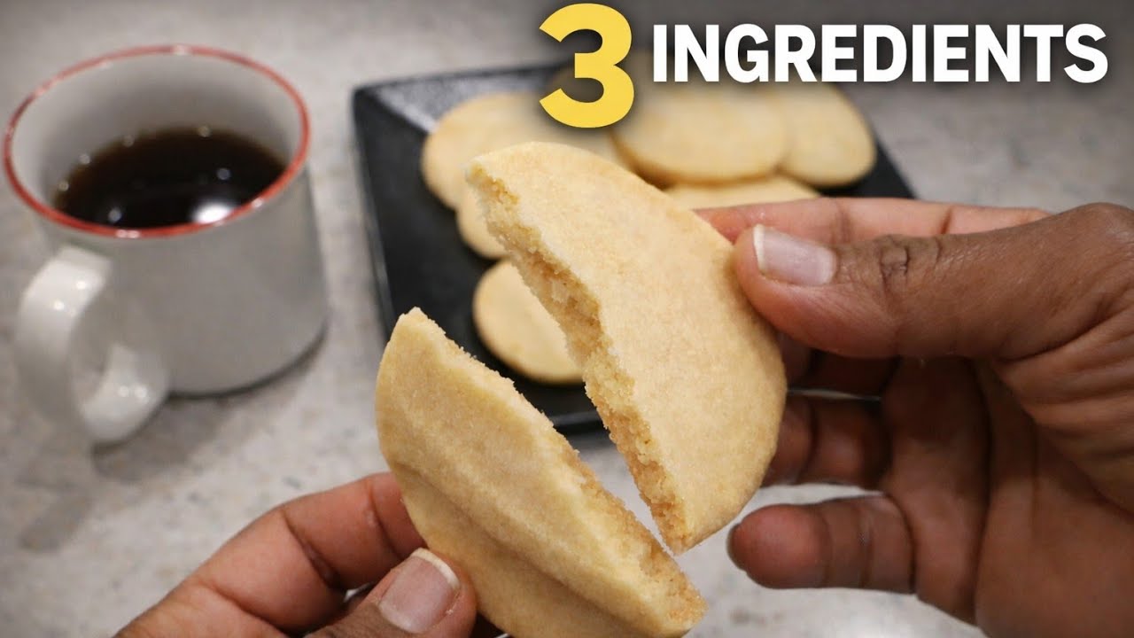 3-Ingredient Shortbread Cookies (Melt-in-Your-Mouth)