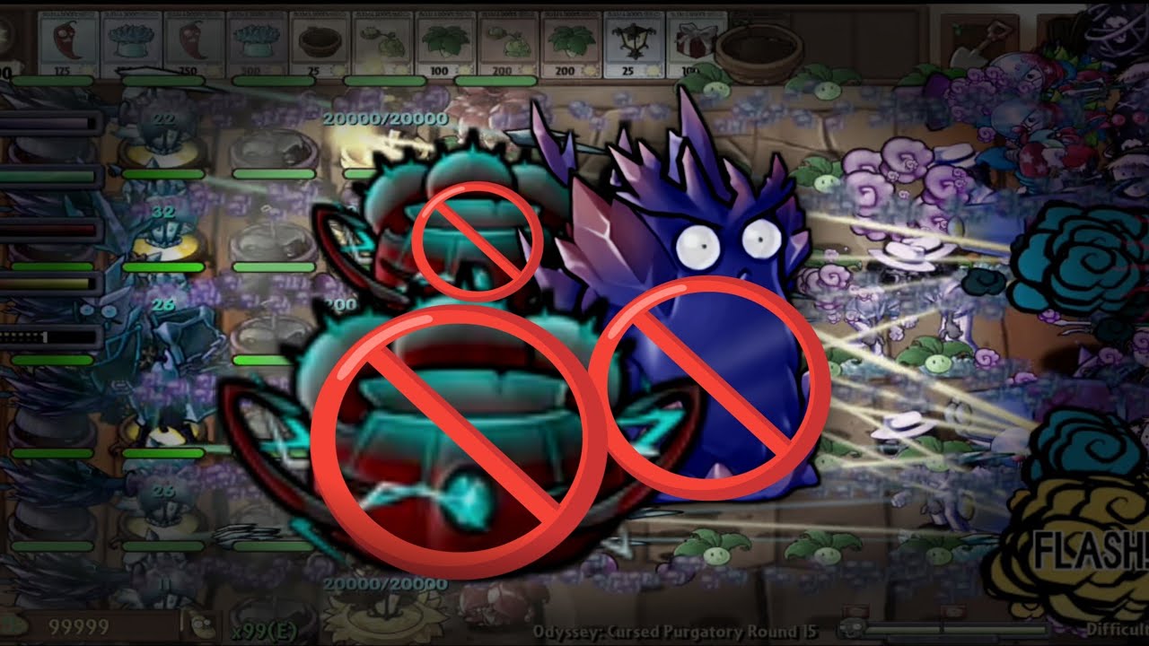 PvZ Fusion 3.4.2 | Purgatory Cursed Max Difficulty w/without Nut and Pumpkin
