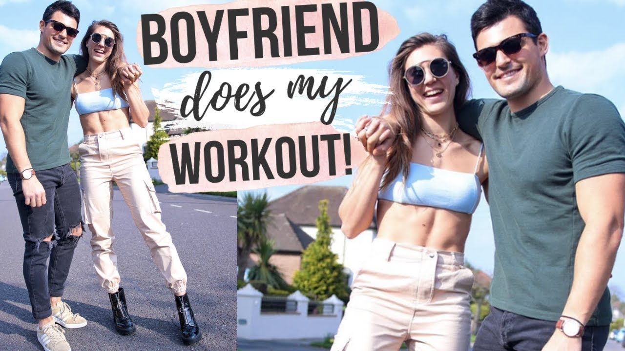 TRAINING MY BOYFRIEND! 😂  FULL BODY WORKOUT 🔥