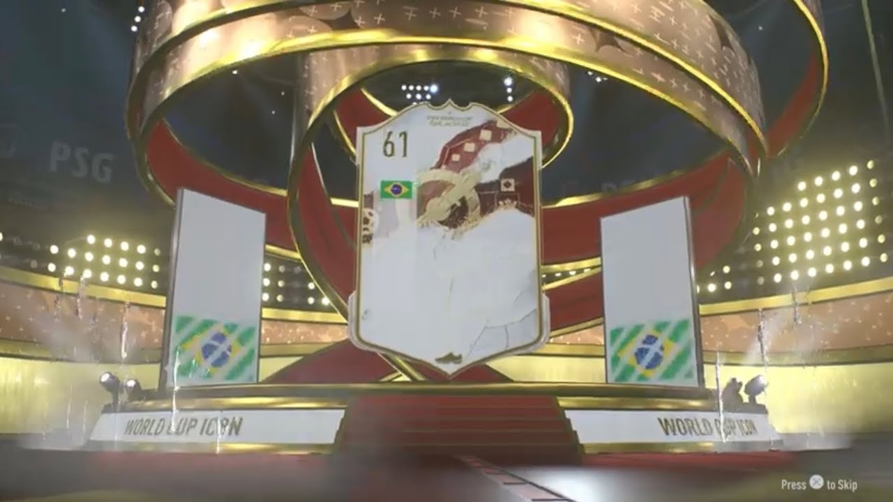 PELE reaction ￼FIFA23 packing every brazilian icon