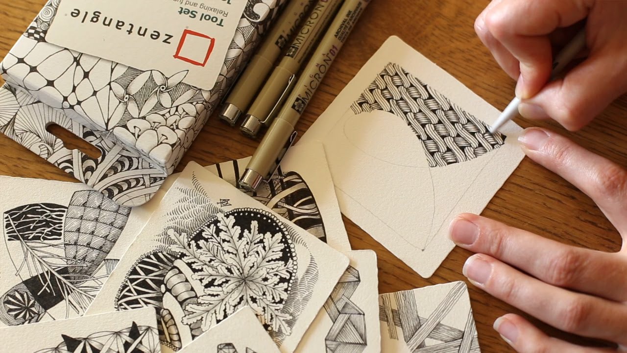How to Draw the Zentangle® Tangle 'Pea-Nuckle'