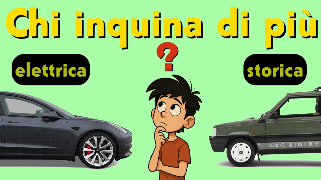 Auto elettrica contro auto storica : scopriamo insieme chi inquina di più