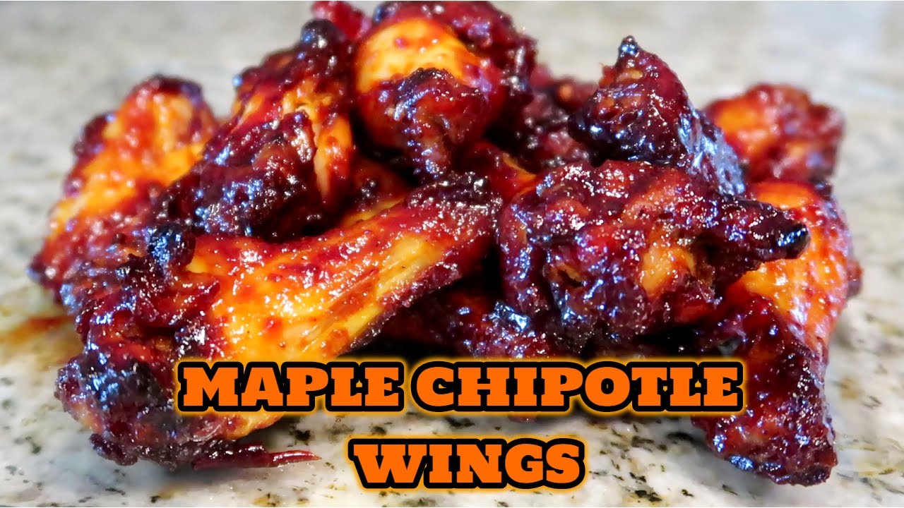 Maple Chipotle Chicken Wings In The Oven | Easy Chicken Wing Recipes