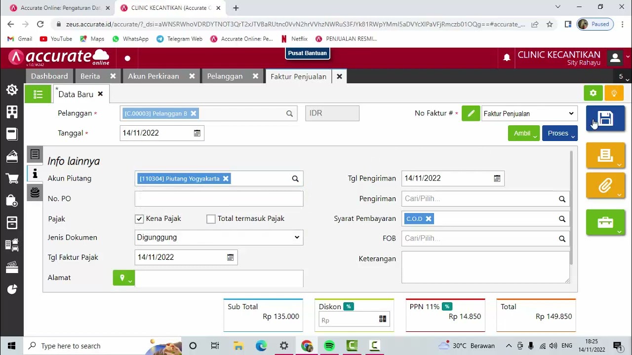 Mencatat Piutang Pelanggan Lebih Dari Satu Akun Piutang pada Accurate Online