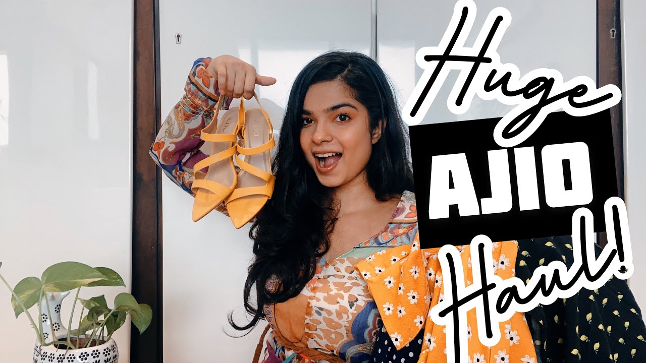 Huge AJIO shopping Haul! Shopped for heels, tops and dresses 😍