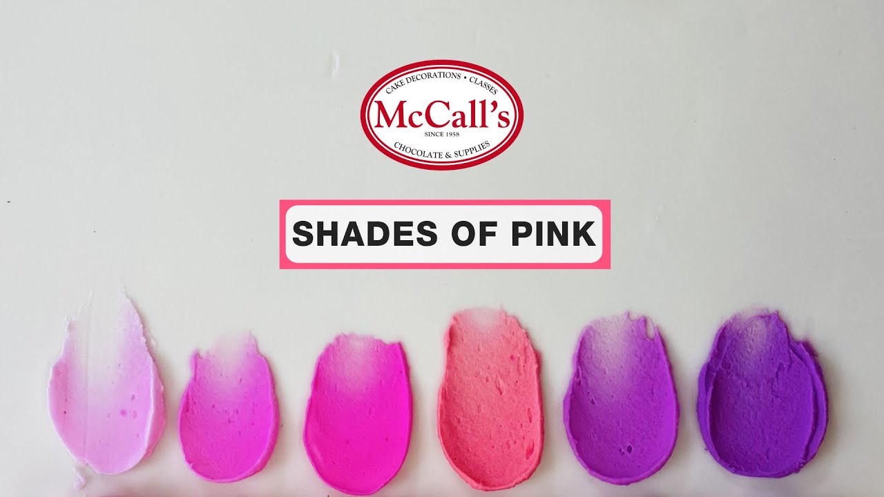 Pink buttercream frosting - How to get the perfect pink shade | Step by step tutorial