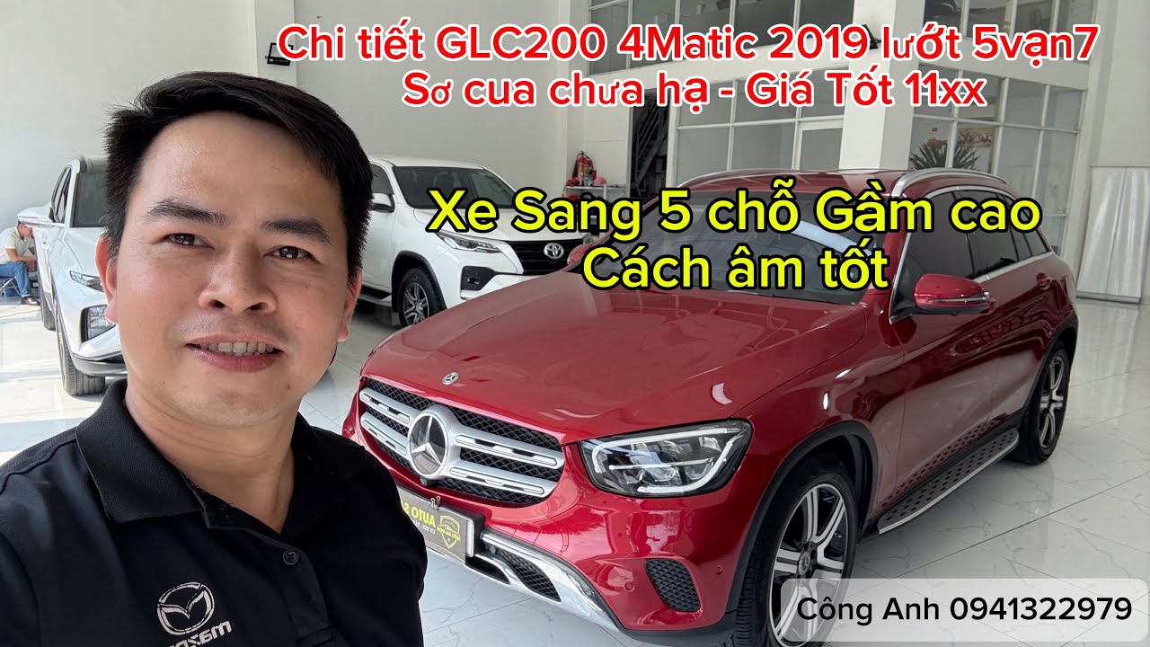 Mercedes GLC 200 4Matic 2019 màu đỏ – Lướt 57.000km – Giá chỉ hơn 1Tỷ1 
