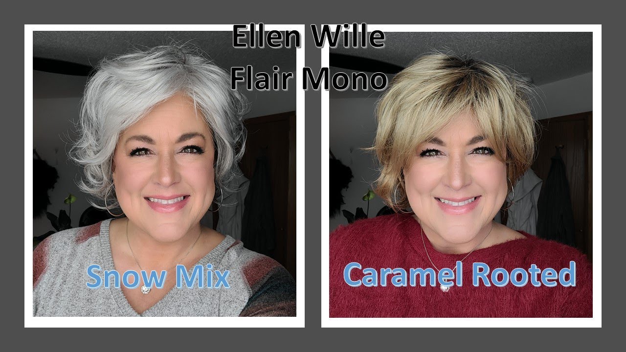 Ellen Wille FLAIR MONO in TWO COLORS | WIG REVIEW | Snow Mix and Caramel Rooted | Short Wig