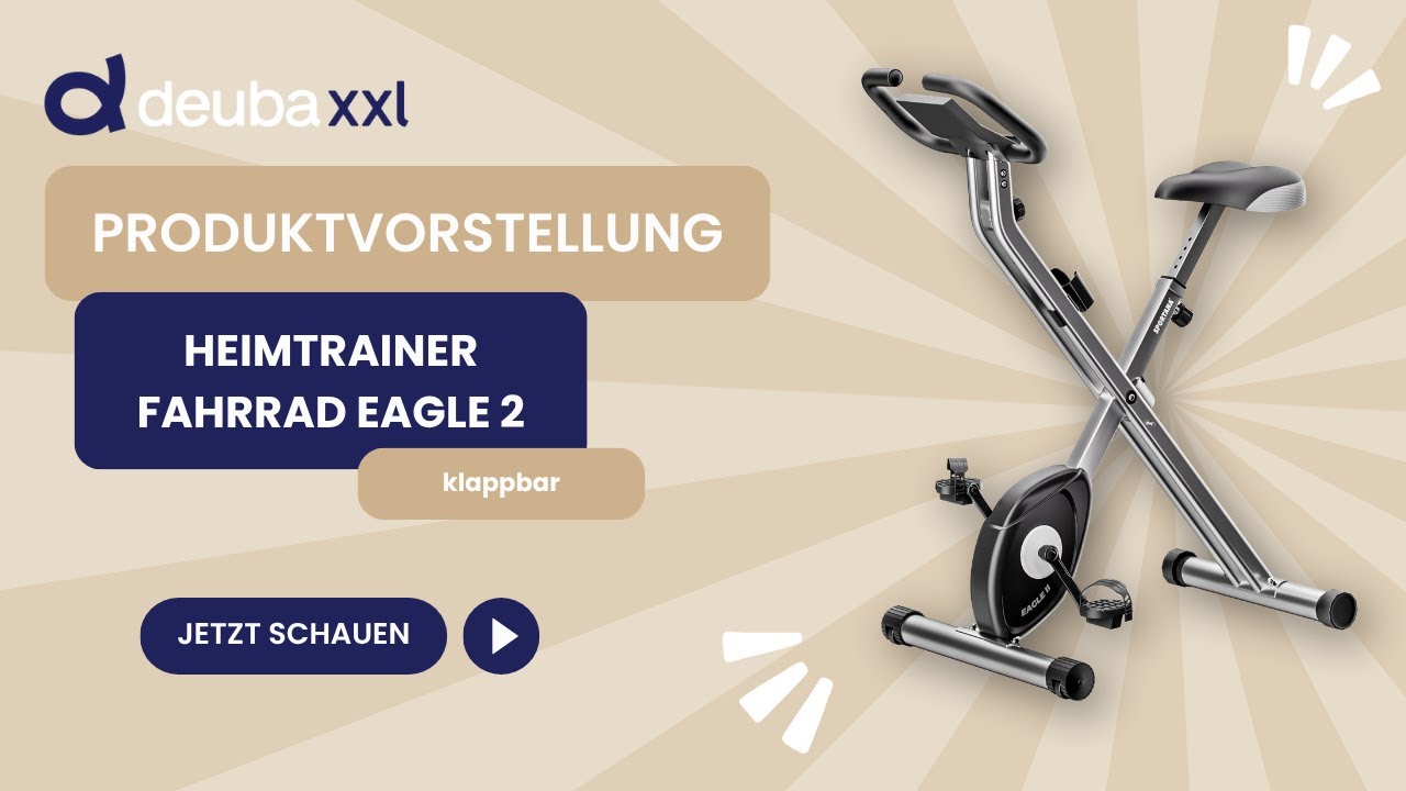 SPORTANA&reg; Heimtrainer Fahrrad Eagle2 71x44x110cm klappbar