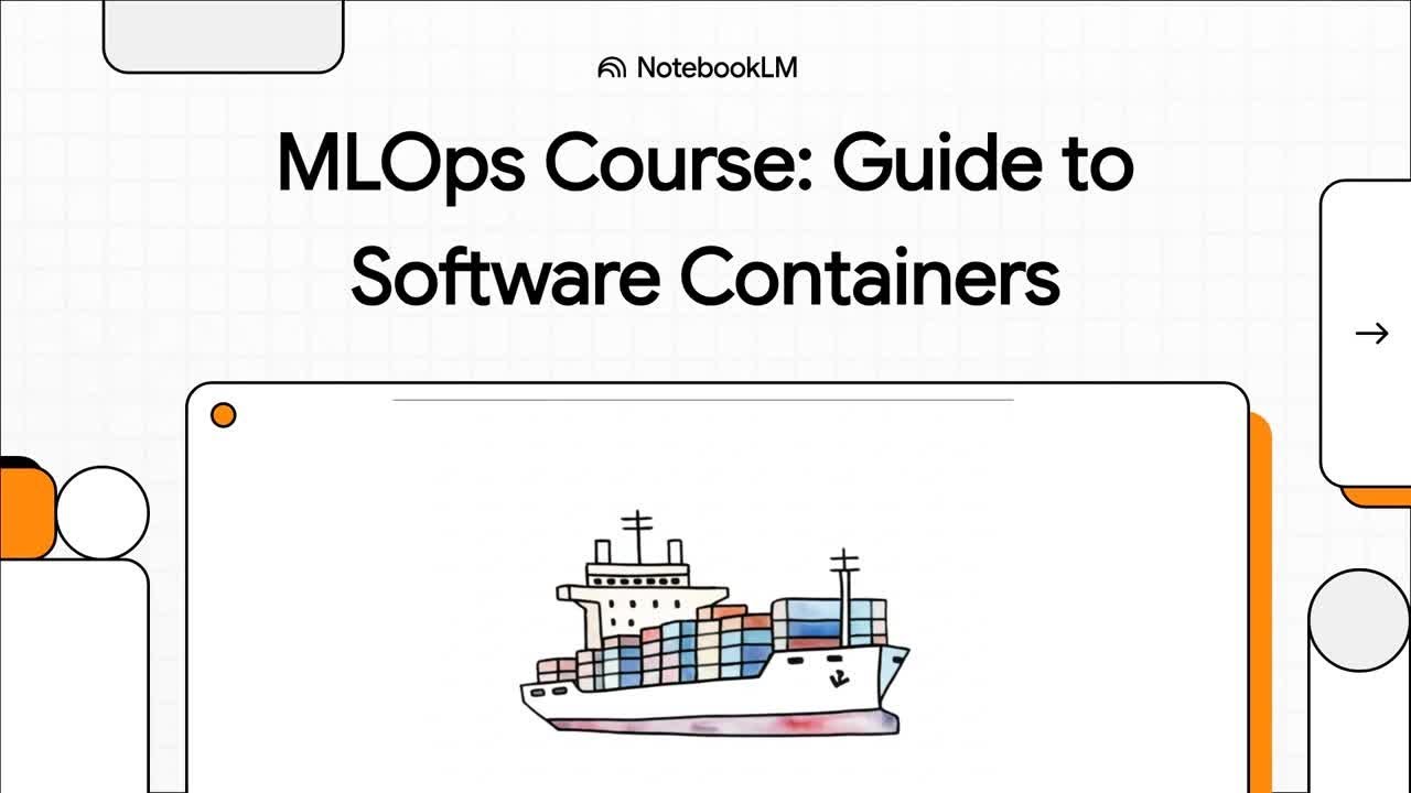 5.4.  Software Containers - MLOps Coding Course