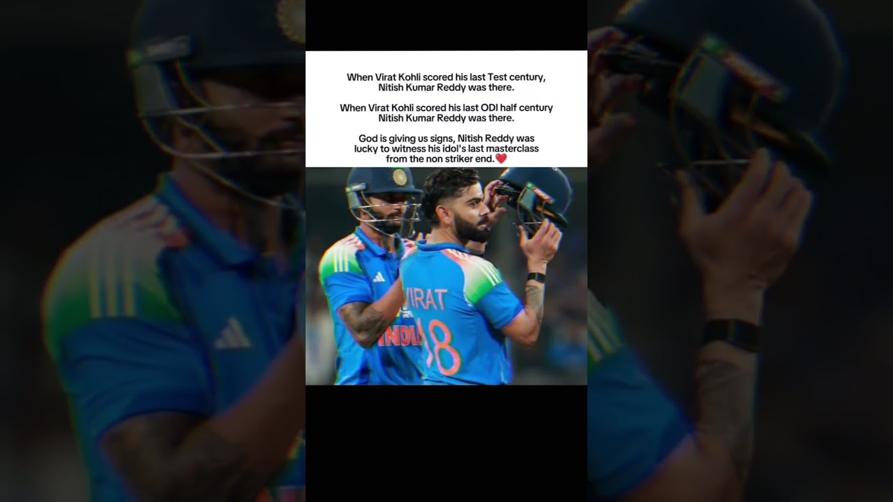 Nitish Reddy was lucky to witness his idol's last masterclass from the non striker end ❤ #viratkohli