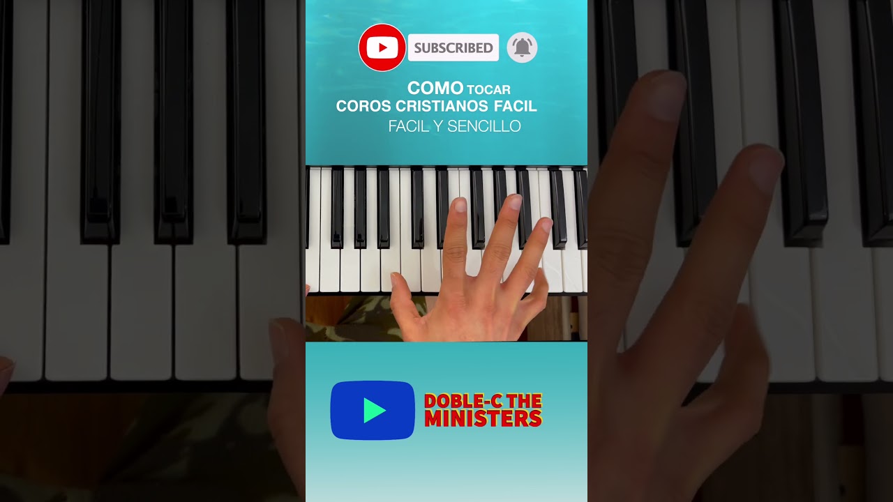 Como Tocar Coros Cristianos Facil Y Sencillo en #piano #pianolessons coritos faciles en piano