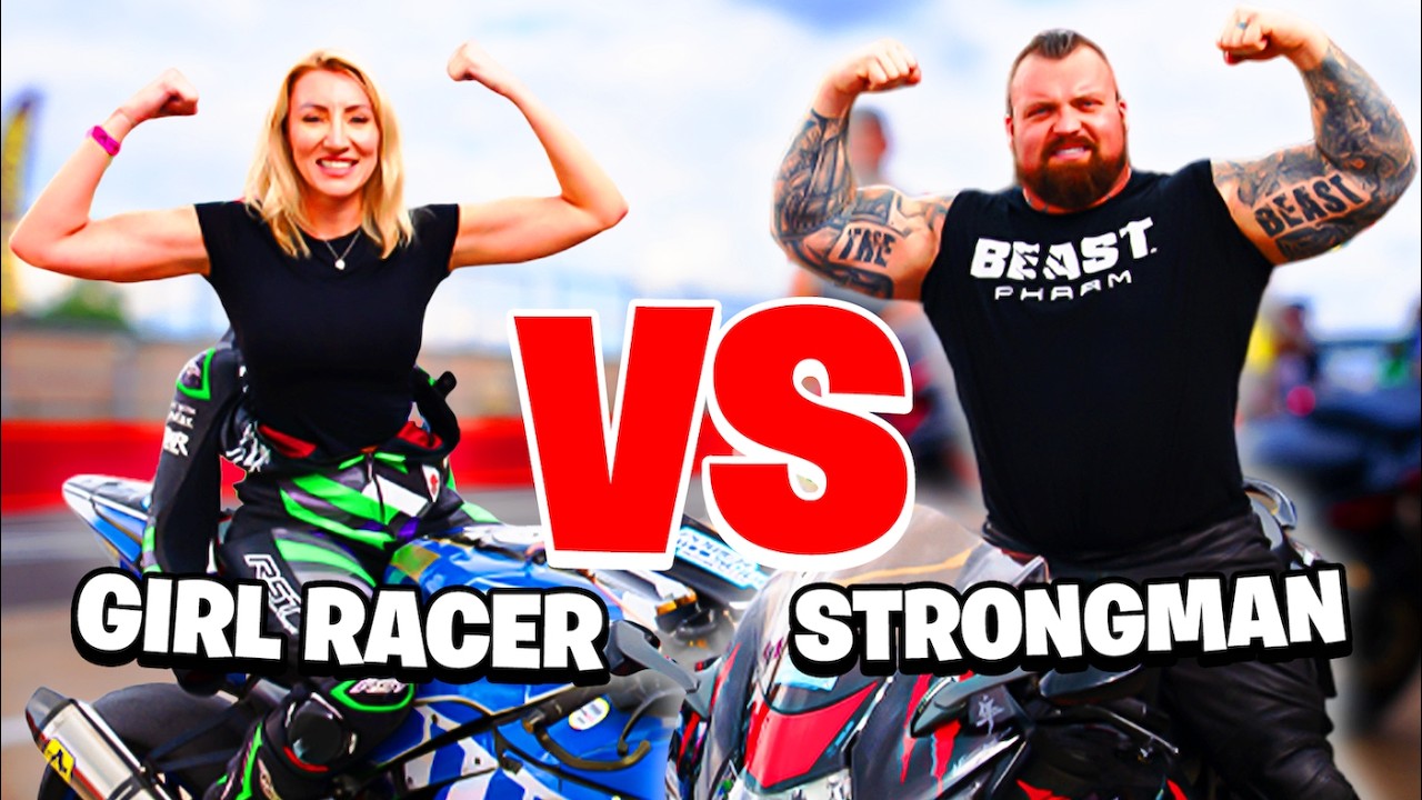 Strongman Vs Biker Girl!