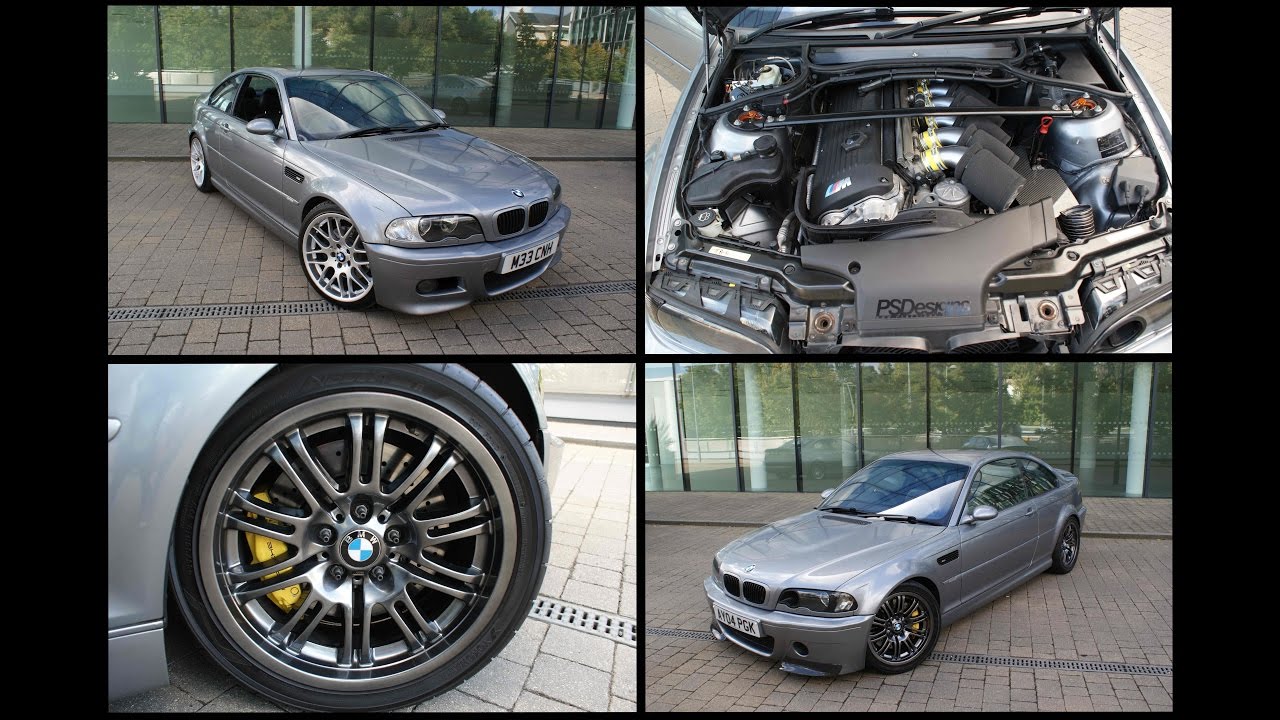 BMW M3 e46 modified vs standard - manual vs SMG - launch start - PSD Intake & Eisenmann exhaust