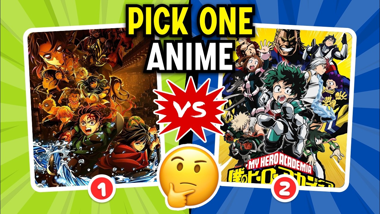 PICK ONE ANIME | IMPOSSIBLE CHALEENGE 🏆 | HARD ANIME QUIZ🔥 #anime #animequiz