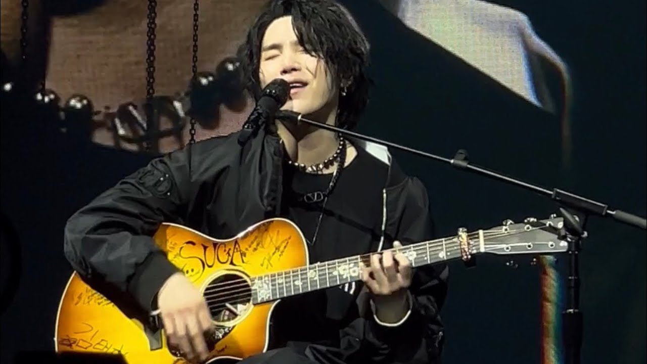 230510 Seesaw Acoustic Guitar Version Suga BTS D-Day Los Angeles LA Concert Live Fancam Tour 방탄소년단