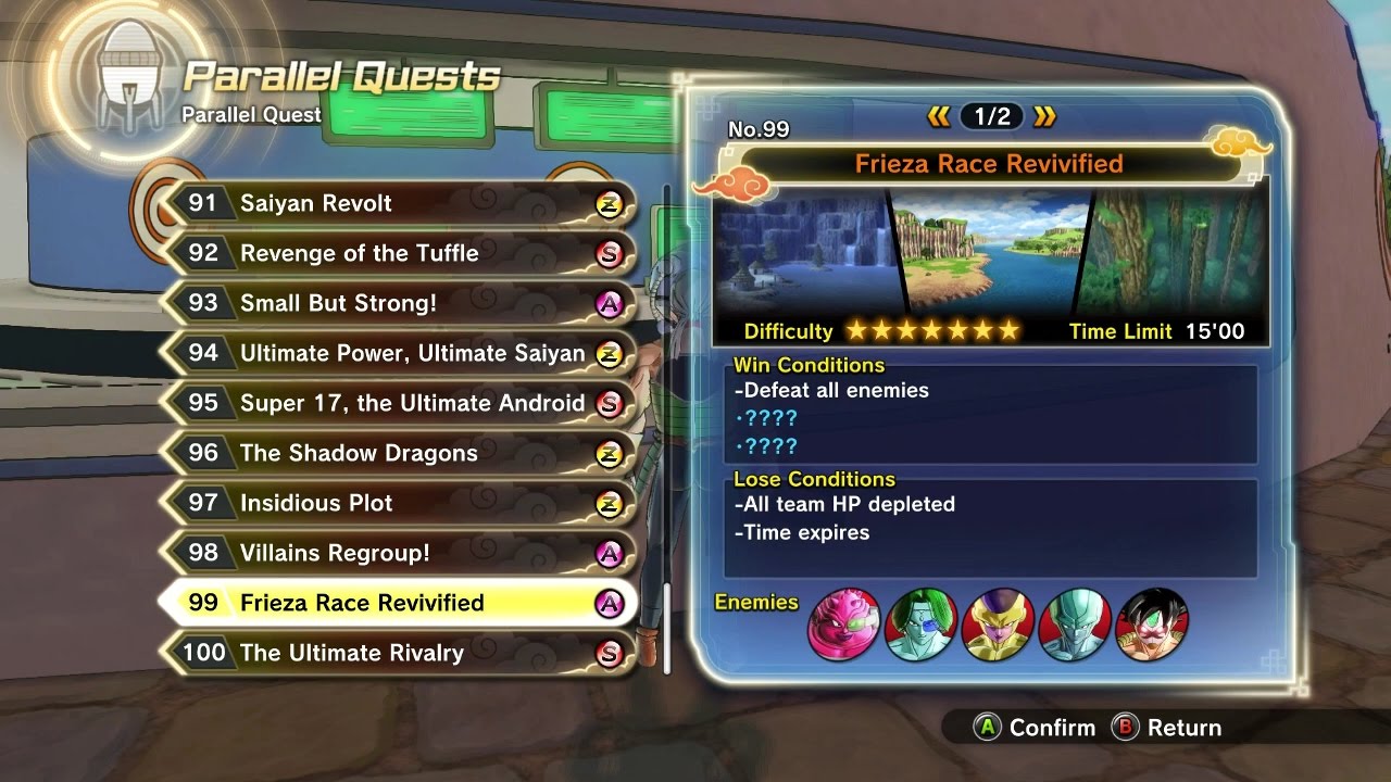 Dragon Ball Xenoverse 2 - Parallel Quest 99 - Frieza Race Revivified + Ultimate Finish