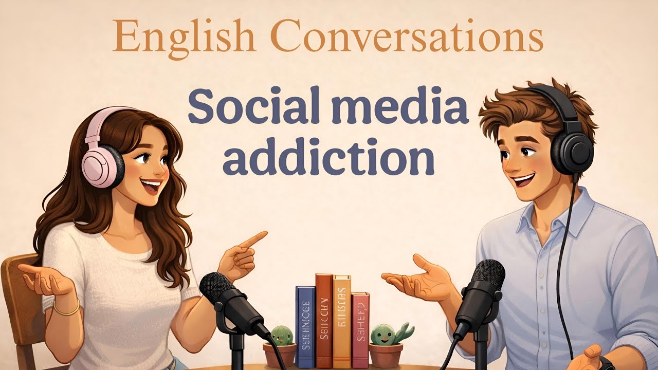 Social Media Addiction: English Vocabulary & Conversation Practice